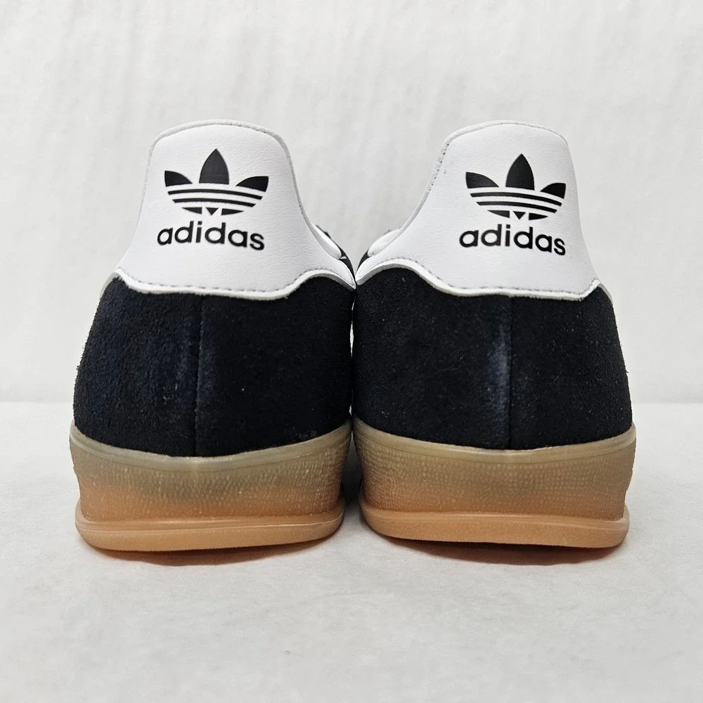 Adidas‎ Gazelle Indoor Casual Sneakers JI2060 Core Black White Gum Men Size 11.5